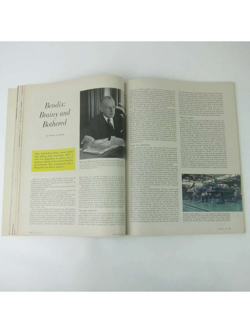 Vintage FORTUNE Magazine June 1956 Ford, Oldsmobile, Mack, Buick, Lincoln, GM Ad